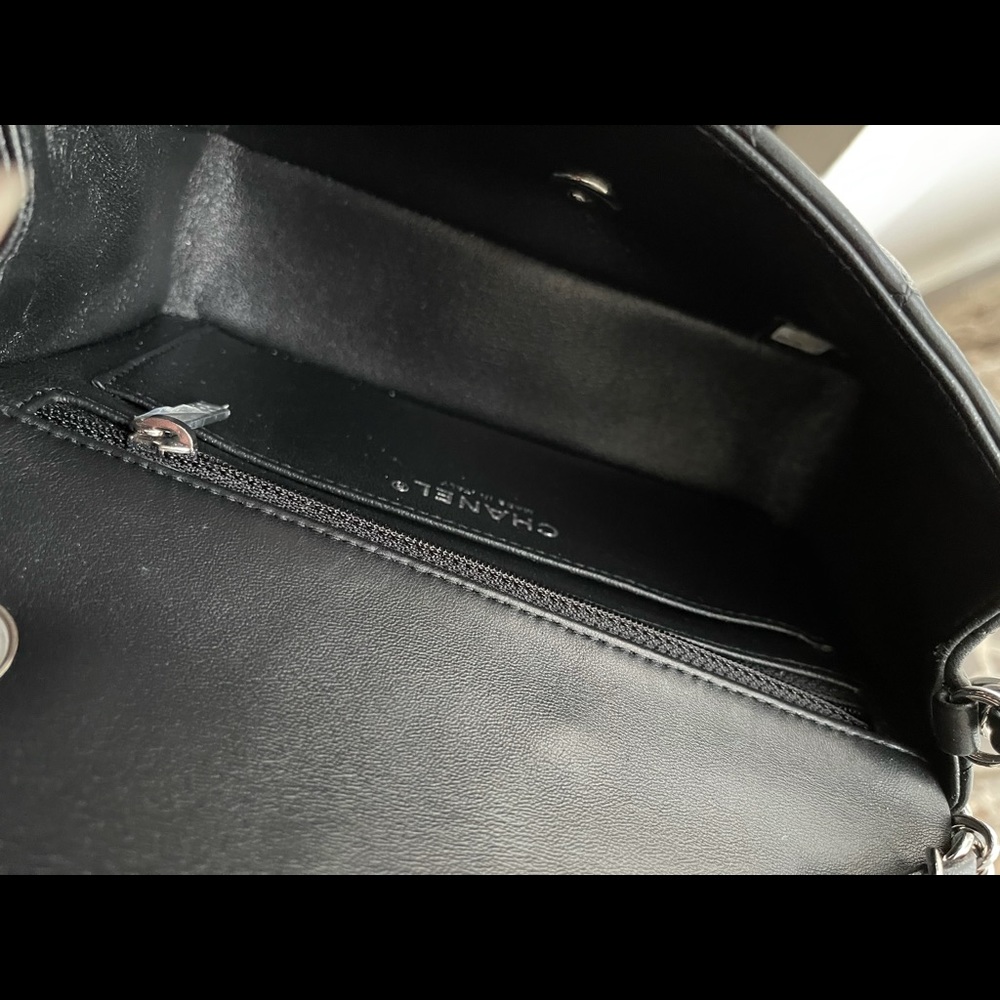 SOLD-Chanel Mini Rectangular Classic Flap Black - Picture 6 of 9